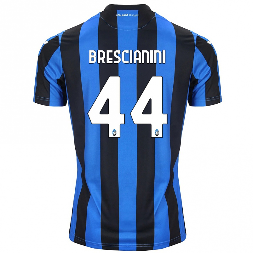 Mujer Fútbol Camiseta Marco Brescianini #44 Azul Negro 1ª Equipación 2024/25 Perú