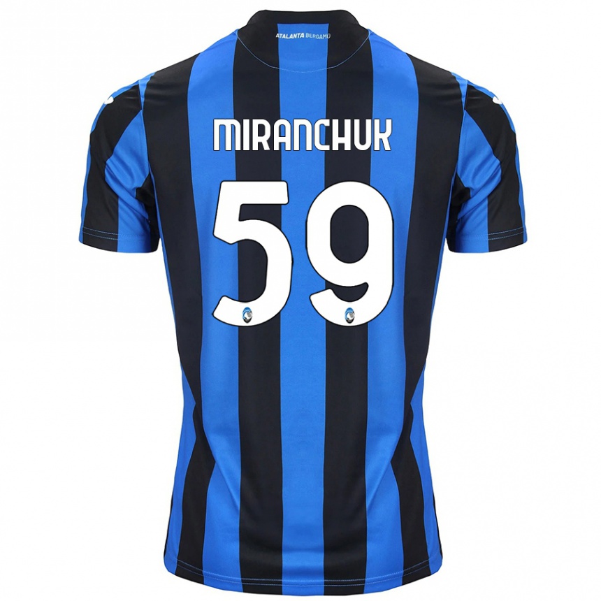 Mujer Fútbol Camiseta Aleksey Miranchuk #59 Azul Negro 1ª Equipación 2024/25 Perú