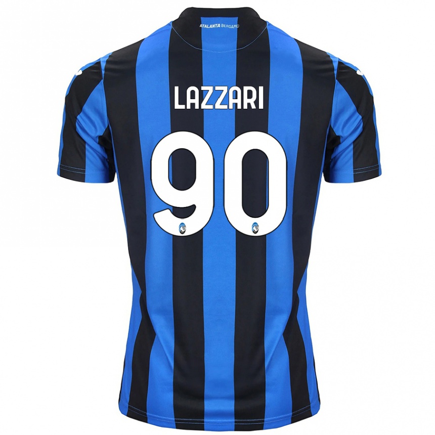 Mujer Fútbol Camiseta Ilaria Lazzari #90 Azul Negro 1ª Equipación 2024/25 Perú