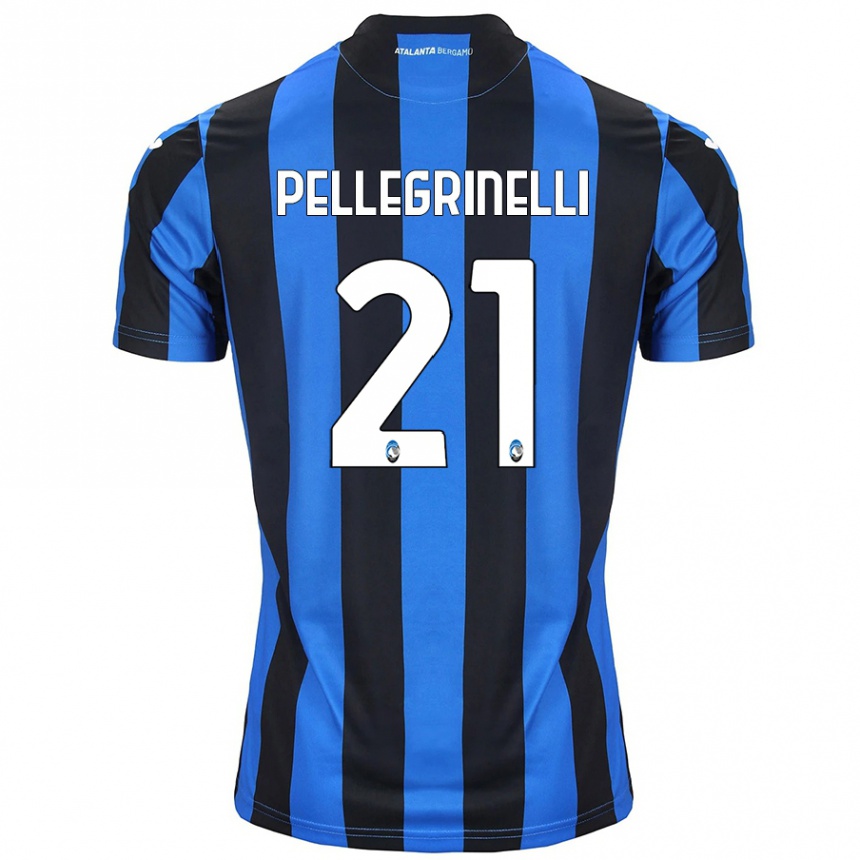 Mujer Fútbol Camiseta Giorgia Pellegrinelli #21 Azul Negro 1ª Equipación 2024/25 Perú