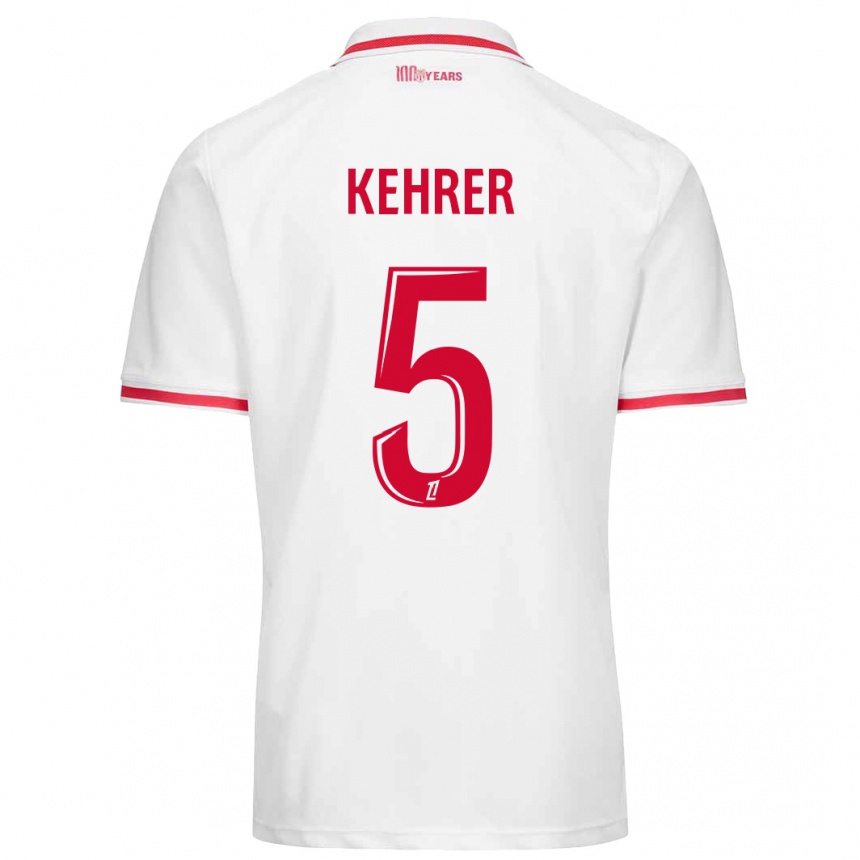 Mujer Fútbol Camiseta Thilo Kehrer #5 Blanco Rojo 1ª Equipación 2024/25 Perú