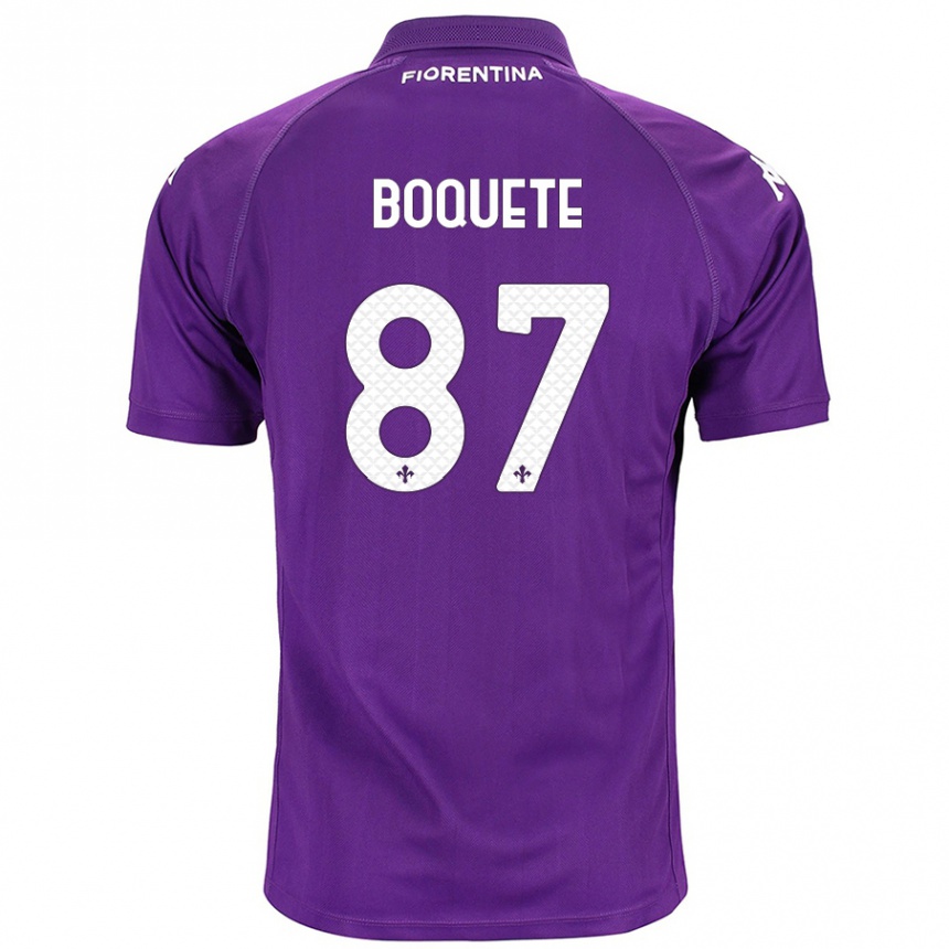 Mujer Fútbol Camiseta Verónica Boquete #87 Morado 1ª Equipación 2024/25 Perú