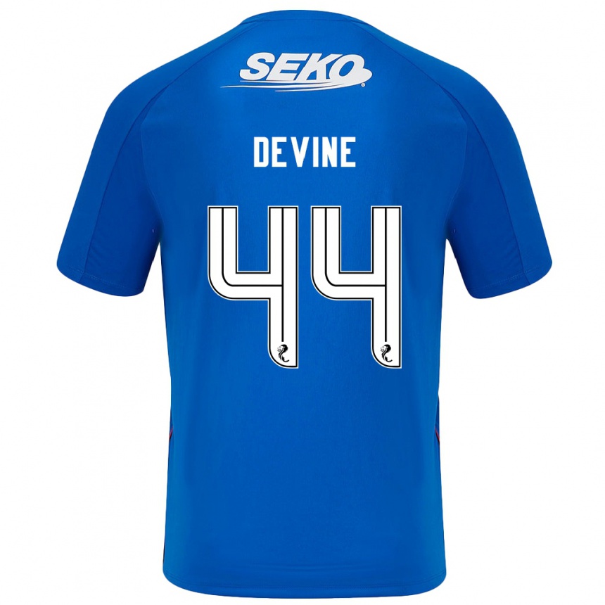 Mujer Fútbol Camiseta Adam Devine #44 Azul Oscuro 1ª Equipación 2024/25 Perú