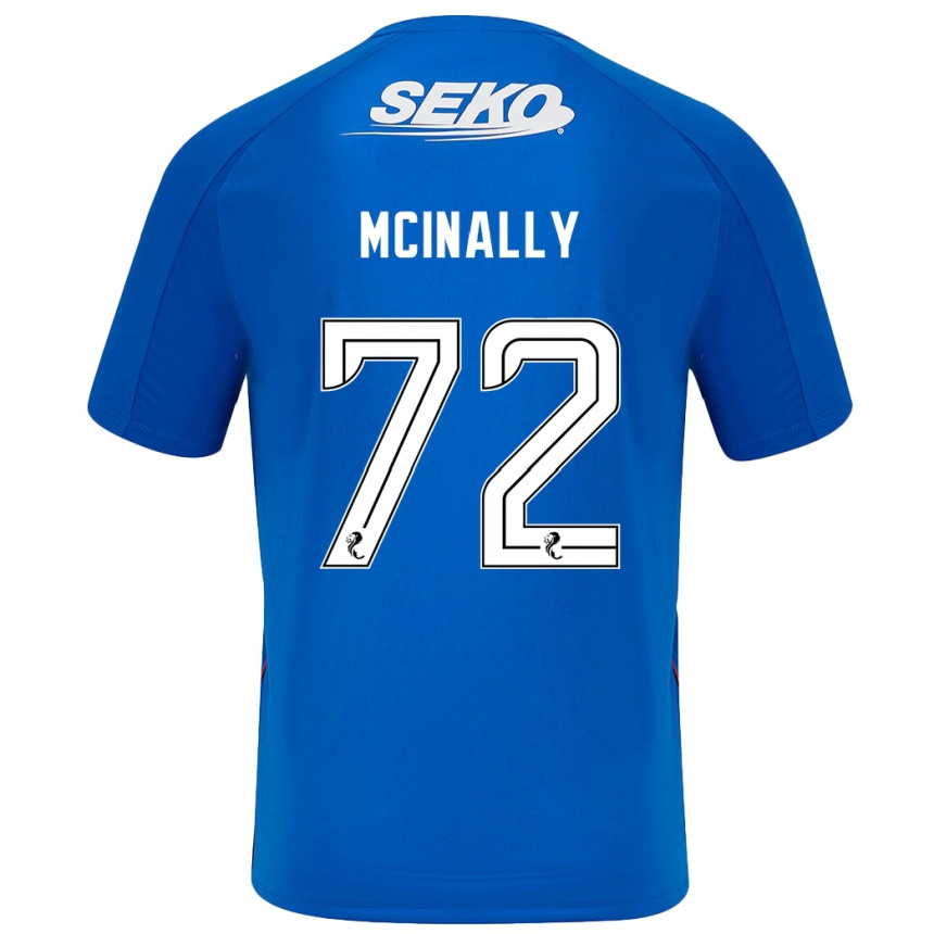 Mujer Fútbol Camiseta Darren Mcinally #72 Azul Oscuro 1ª Equipación 2024/25 Perú