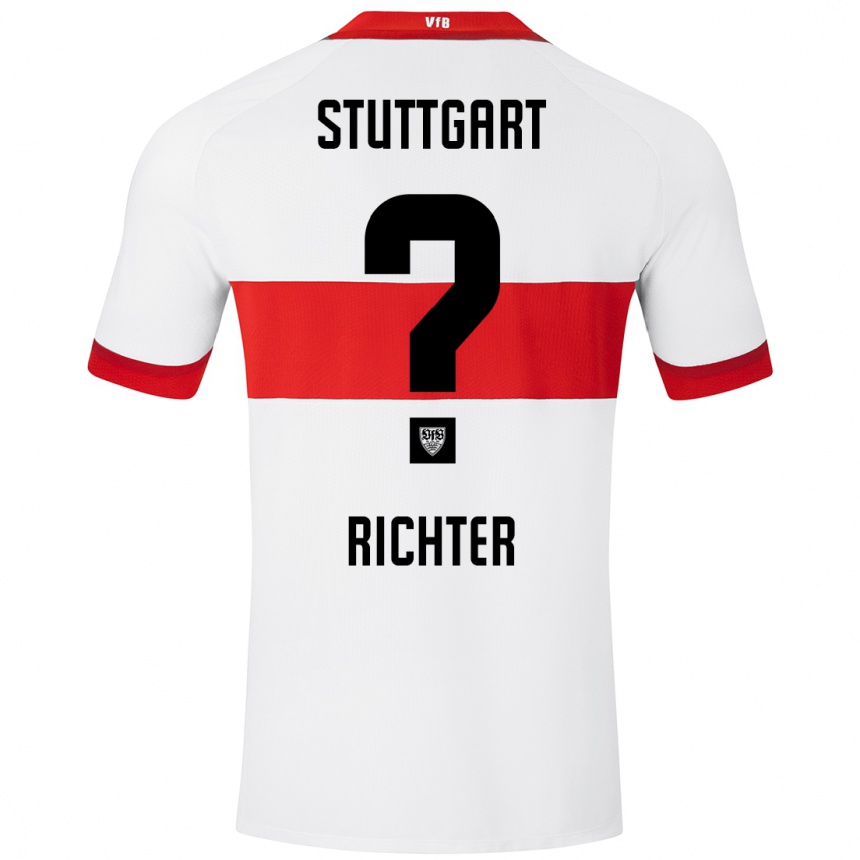 Mujer Fútbol Camiseta Nils Richter #0 Blanco Rojo 1ª Equipación 2024/25 Perú