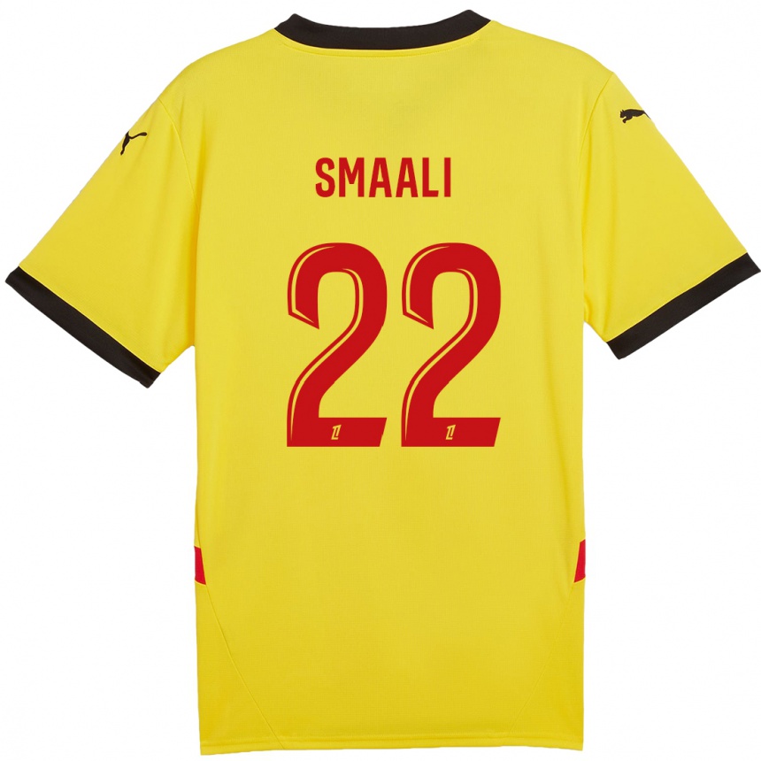 Mujer Fútbol Camiseta Emma Smaali #22 Amarillo Rojo 1ª Equipación 2024/25 Perú