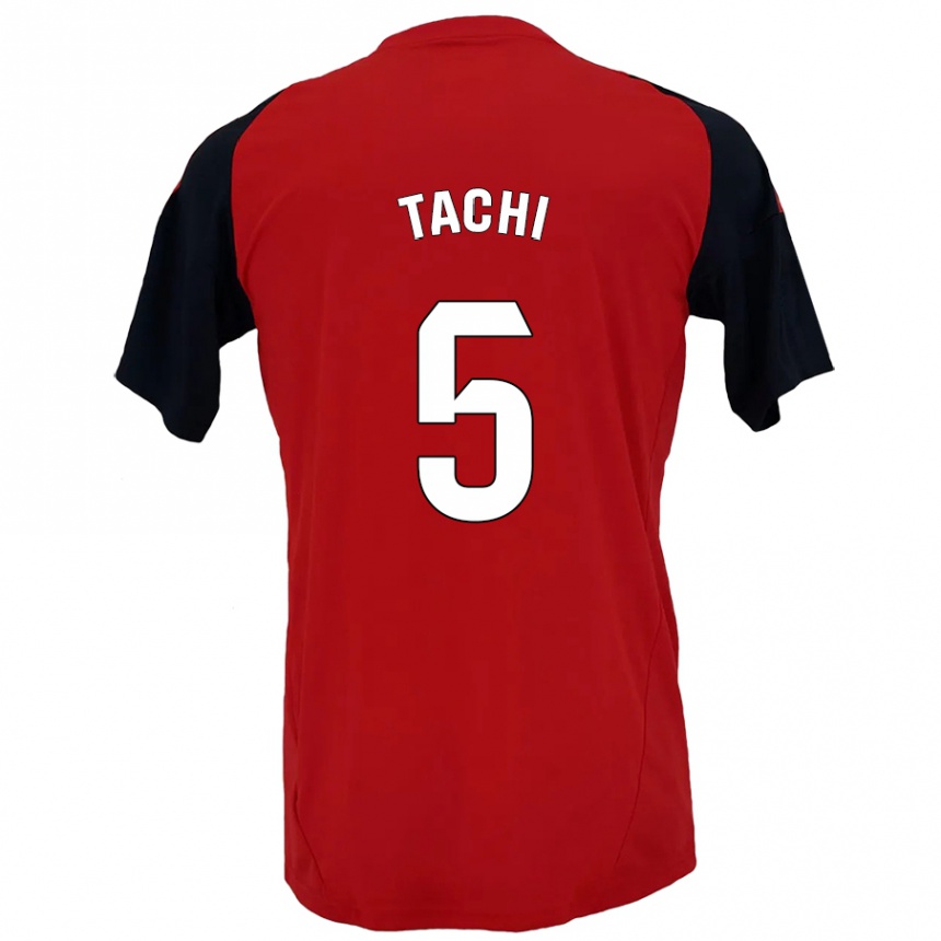 Mujer Fútbol Camiseta Tachi #5 Rojo Negro 1ª Equipación 2024/25 Perú