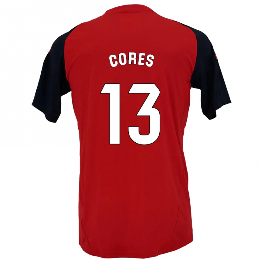 Mujer Fútbol Camiseta Christian Cores #13 Rojo Negro 1ª Equipación 2024/25 Perú