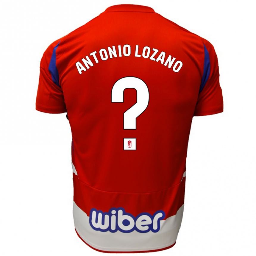 Mujer Fútbol Camiseta José Antonio Lozano #0 Rojo Blanco Azul 1ª Equipación 2024/25 Perú