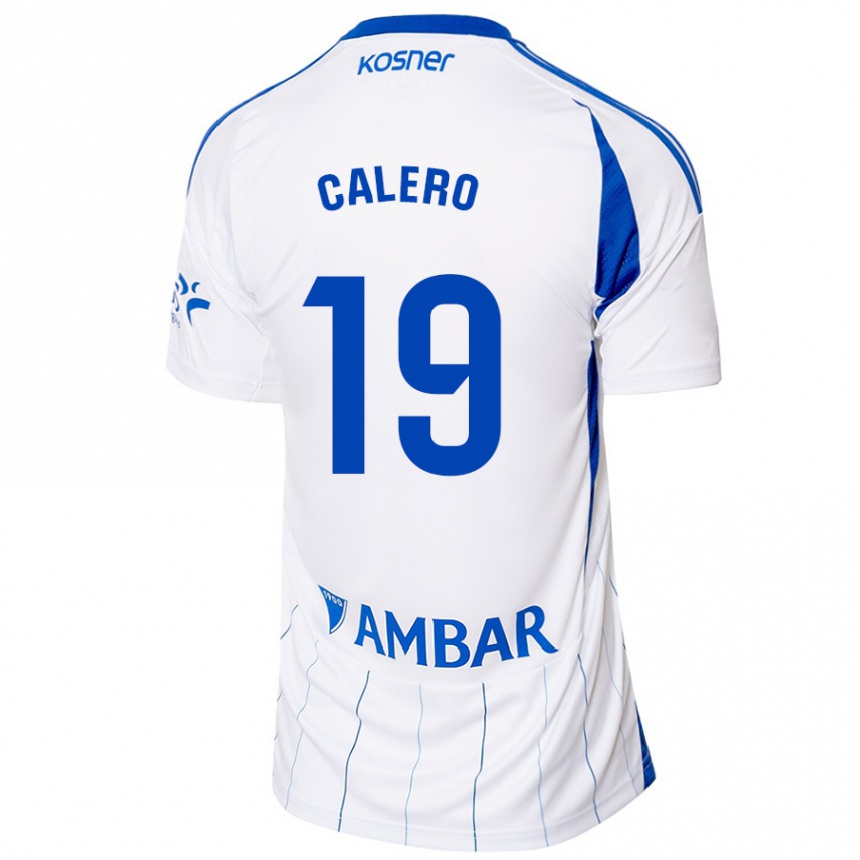 Mujer Fútbol Camiseta Iván Calero #19 Rojo Blanco 1ª Equipación 2024/25 Perú