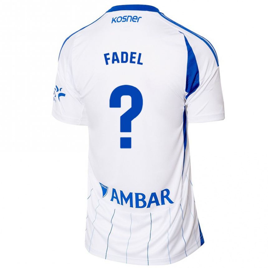 Mujer Fútbol Camiseta Ismael Fadel #0 Rojo Blanco 1ª Equipación 2024/25 Perú