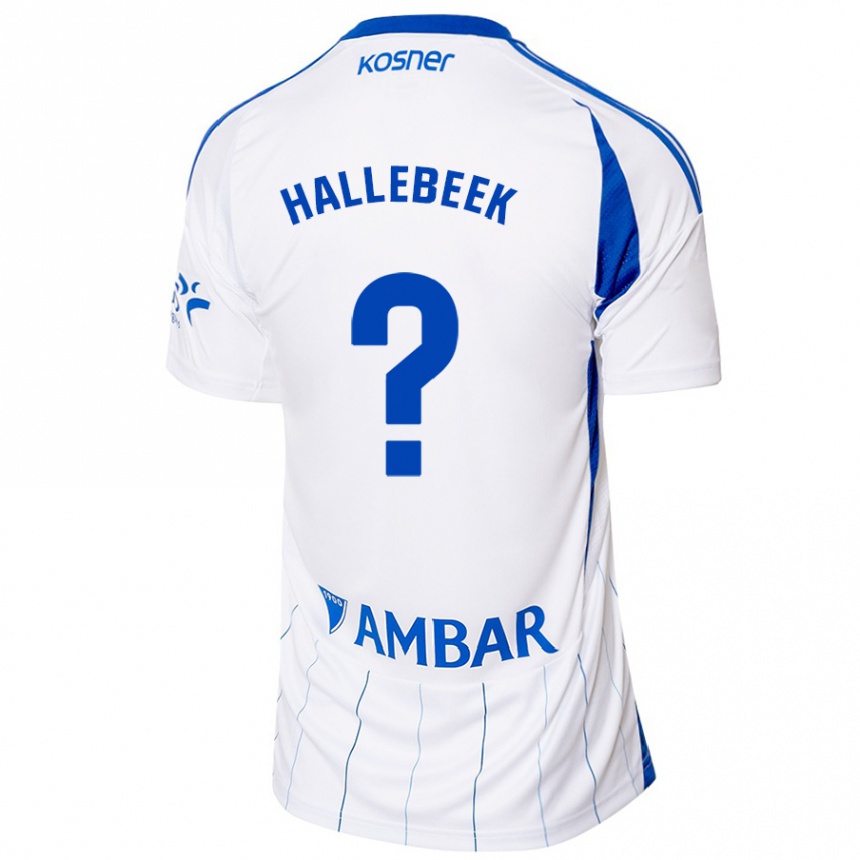 Mujer Fútbol Camiseta Boaz Hallebeek #0 Rojo Blanco 1ª Equipación 2024/25 Perú