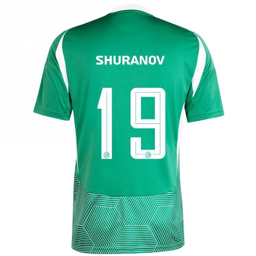 Mujer Fútbol Camiseta Erik Shuranov #19 Verde Blanco 1ª Equipación 2024/25 Perú