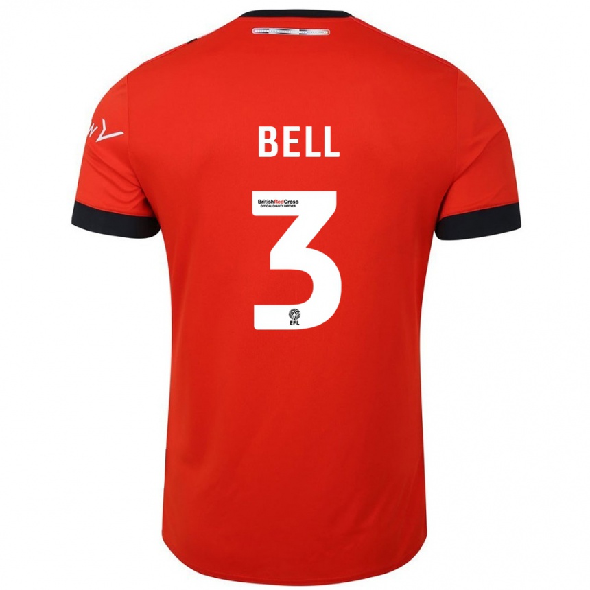 Mujer Fútbol Camiseta Amari'i Bell #3 Naranja Negro 1ª Equipación 2024/25 Perú