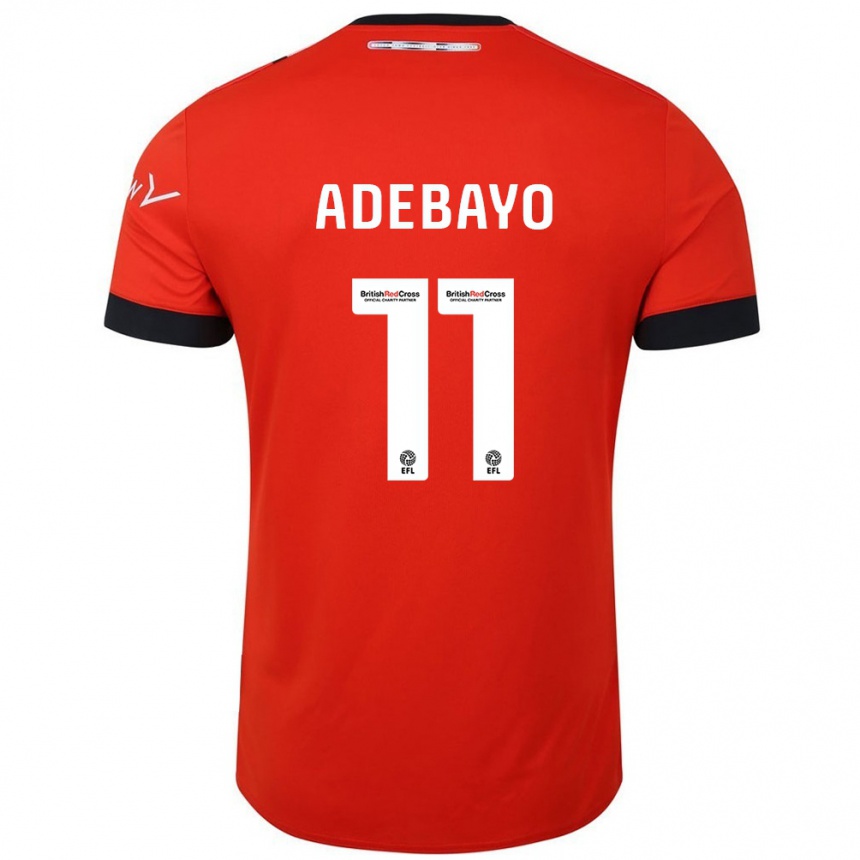 Mujer Fútbol Camiseta Elijah Adebayo #11 Naranja Negro 1ª Equipación 2024/25 Perú