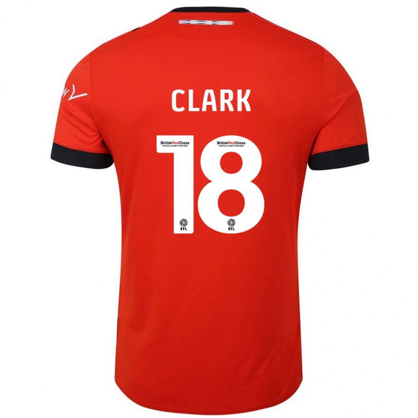 Mujer Fútbol Camiseta Jordan Clark #18 Naranja Negro 1ª Equipación 2024/25 Perú