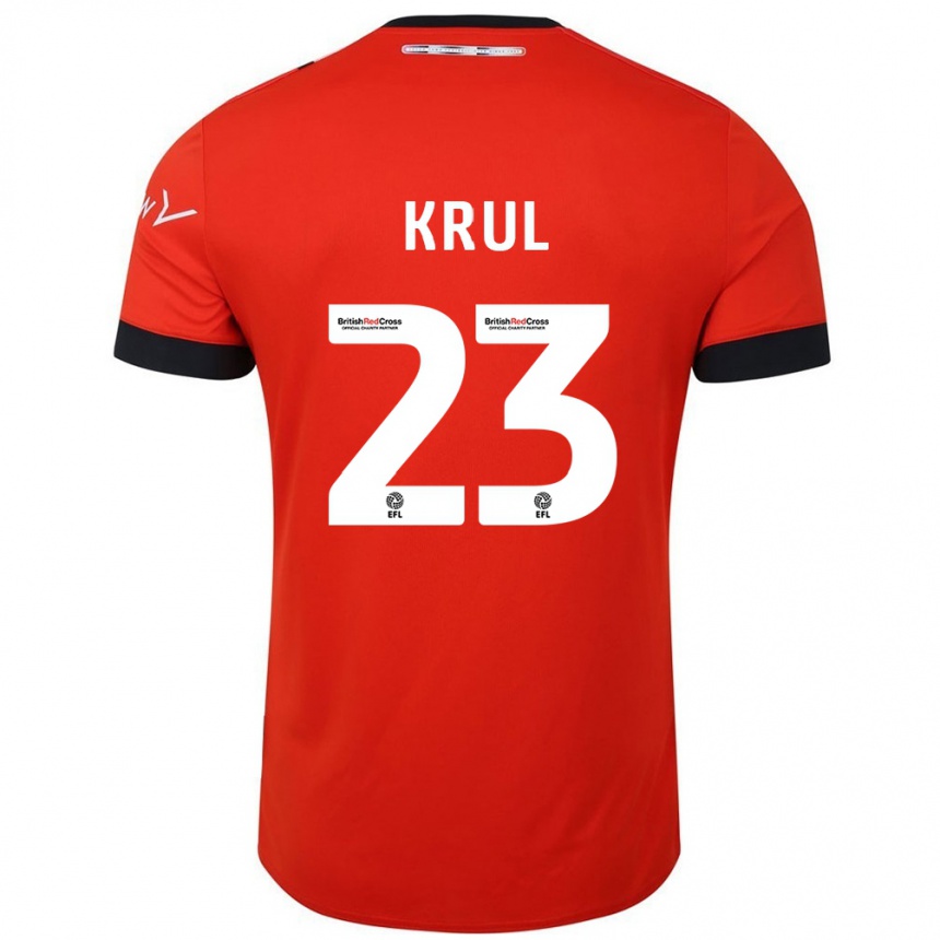 Mujer Fútbol Camiseta Tim Krul #23 Naranja Negro 1ª Equipación 2024/25 Perú