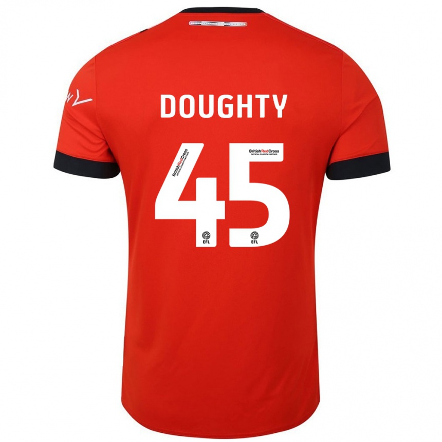 Mujer Fútbol Camiseta Alfie Doughty #45 Naranja Negro 1ª Equipación 2024/25 Perú