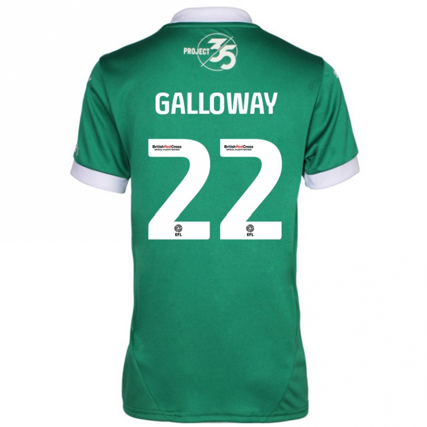 Mujer Fútbol Camiseta Brendan Galloway #22 Verde Blanco 1ª Equipación 2024/25 Perú