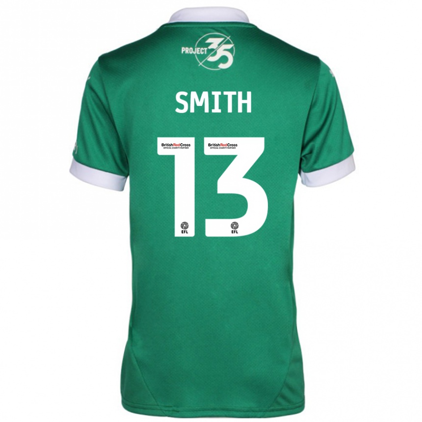 Mujer Fútbol Camiseta Grace Smith #13 Verde Blanco 1ª Equipación 2024/25 Perú