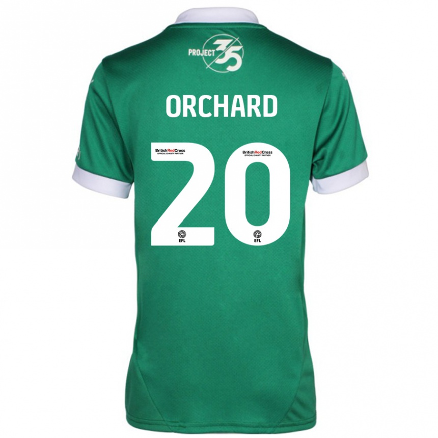 Mujer Fútbol Camiseta Fern Orchard #20 Verde Blanco 1ª Equipación 2024/25 Perú