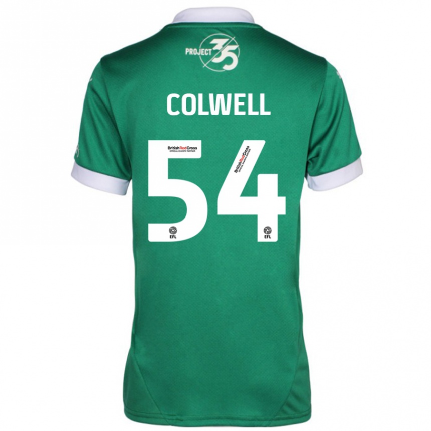 Mujer Fútbol Camiseta Lewis Colwell #54 Verde Blanco 1ª Equipación 2024/25 Perú