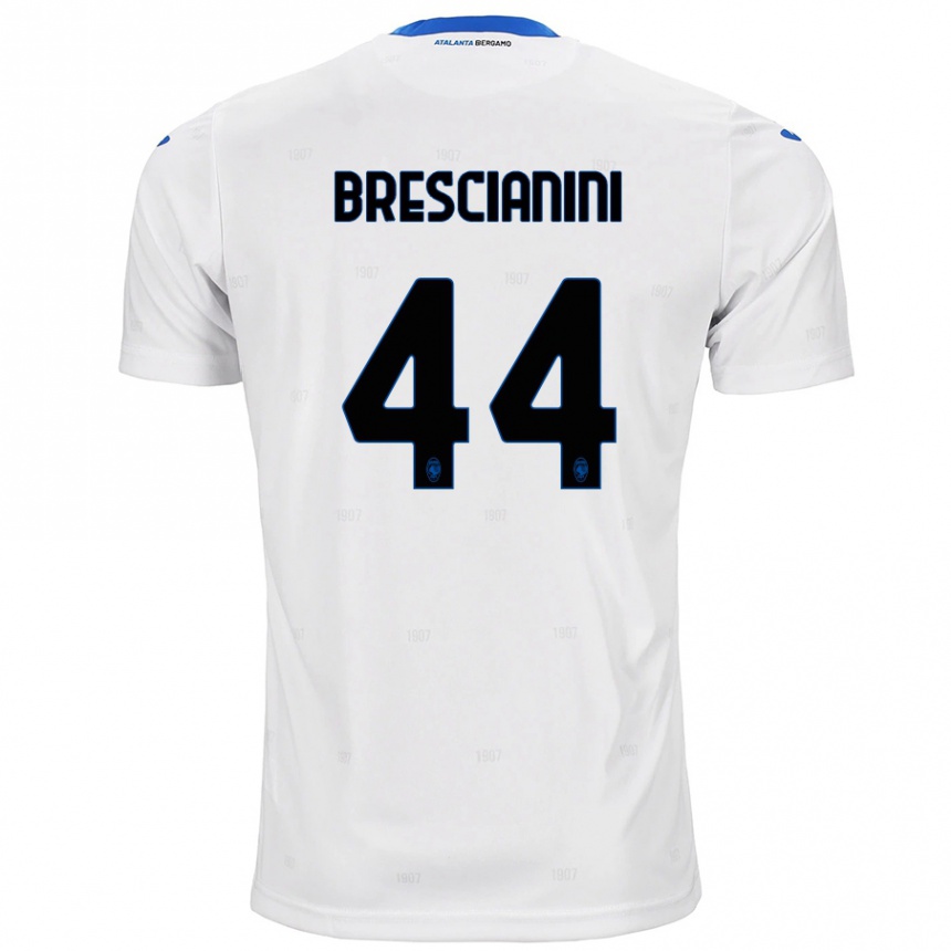 Mujer Fútbol Camiseta Marco Brescianini #44 Blanco 2ª Equipación 2024/25 Perú