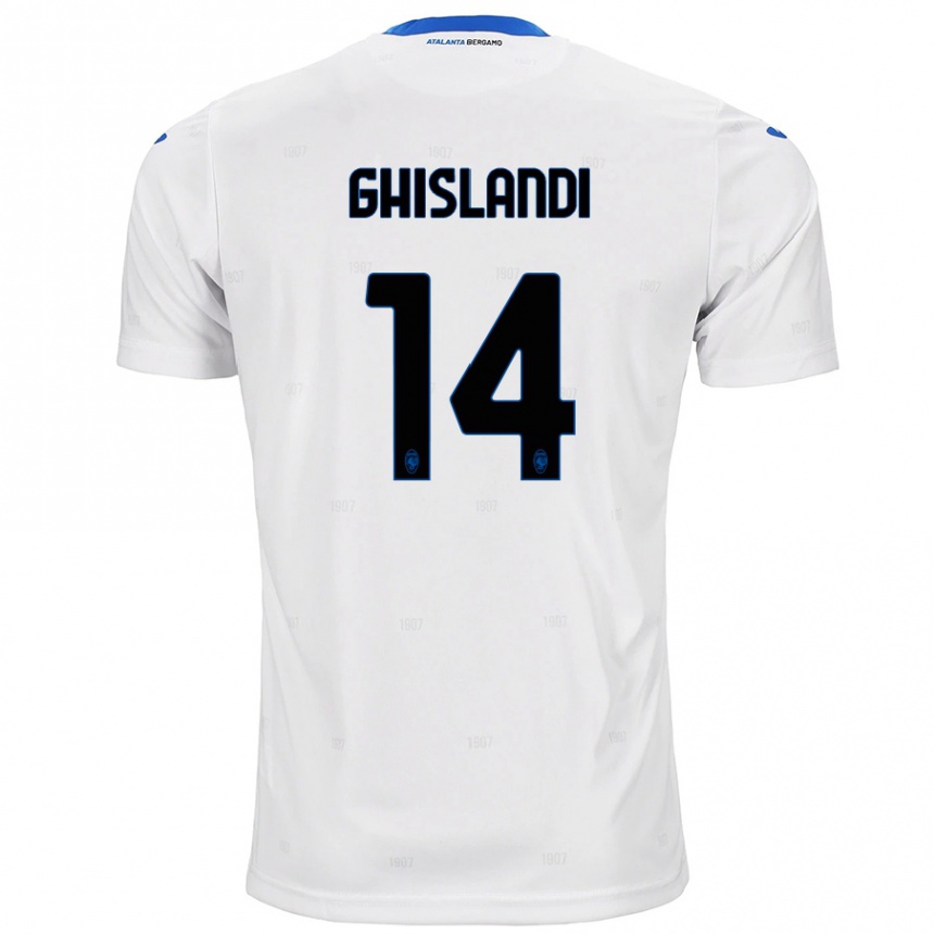 Mujer Fútbol Camiseta Davide Ghislandi #14 Blanco 2ª Equipación 2024/25 Perú