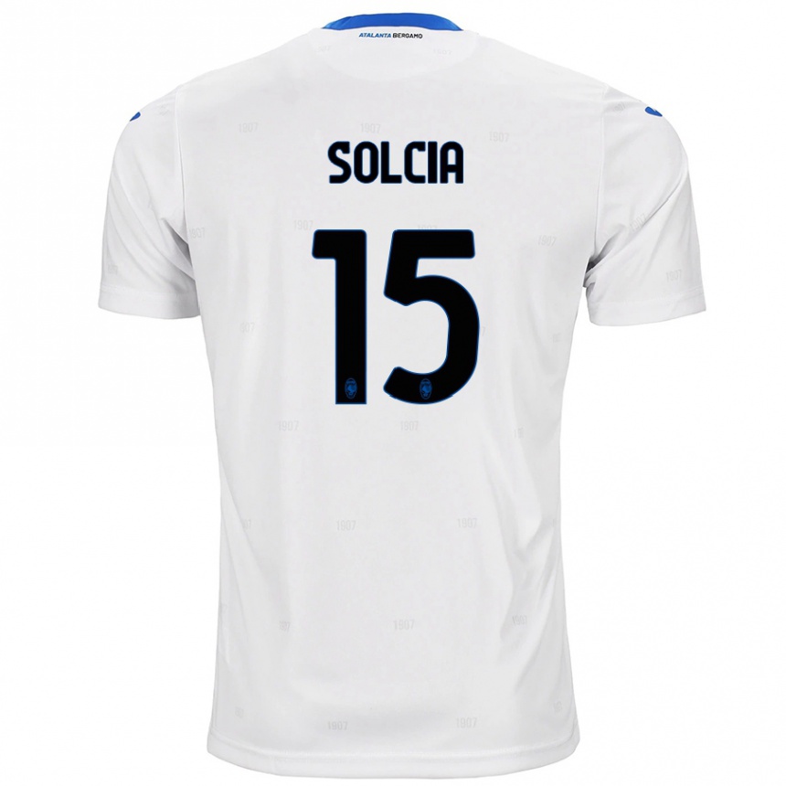 Mujer Fútbol Camiseta Daniele Solcia #15 Blanco 2ª Equipación 2024/25 Perú