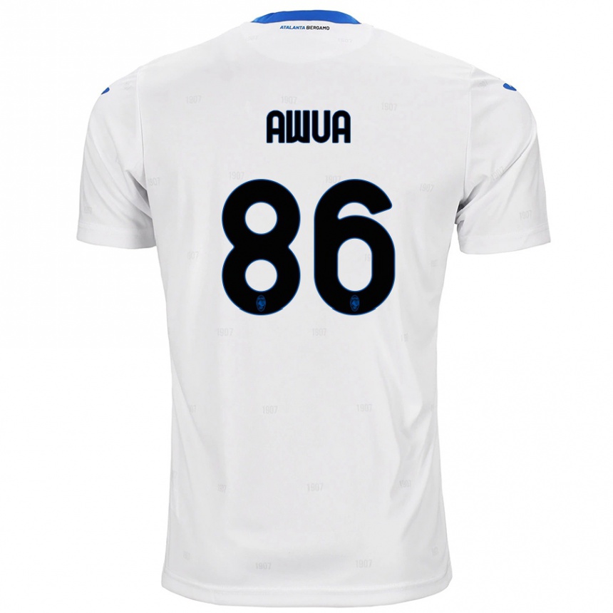 Mujer Fútbol Camiseta Theophilus Awua #86 Blanco 2ª Equipación 2024/25 Perú