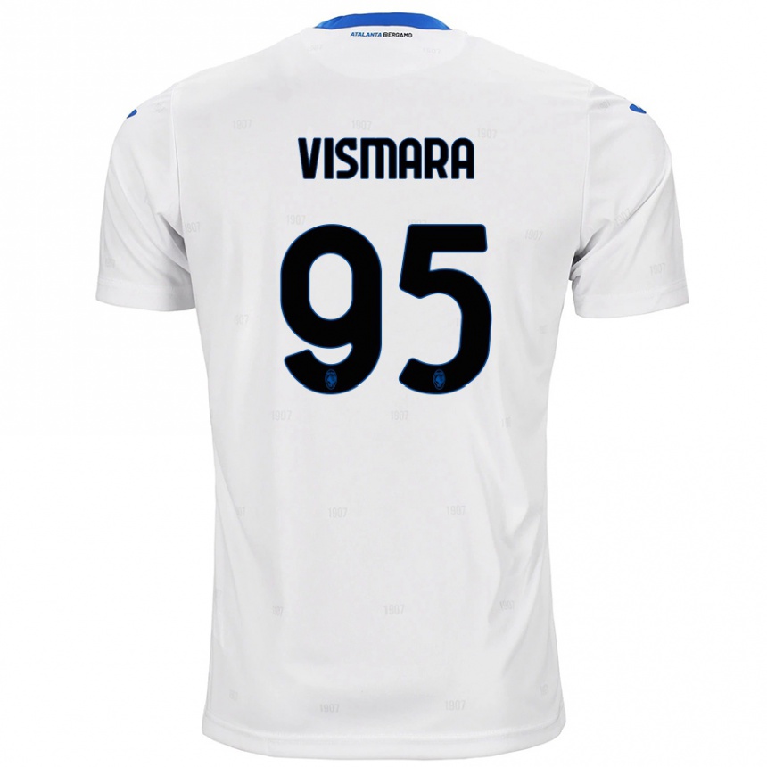 Mujer Fútbol Camiseta Paolo Vismara #95 Blanco 2ª Equipación 2024/25 Perú