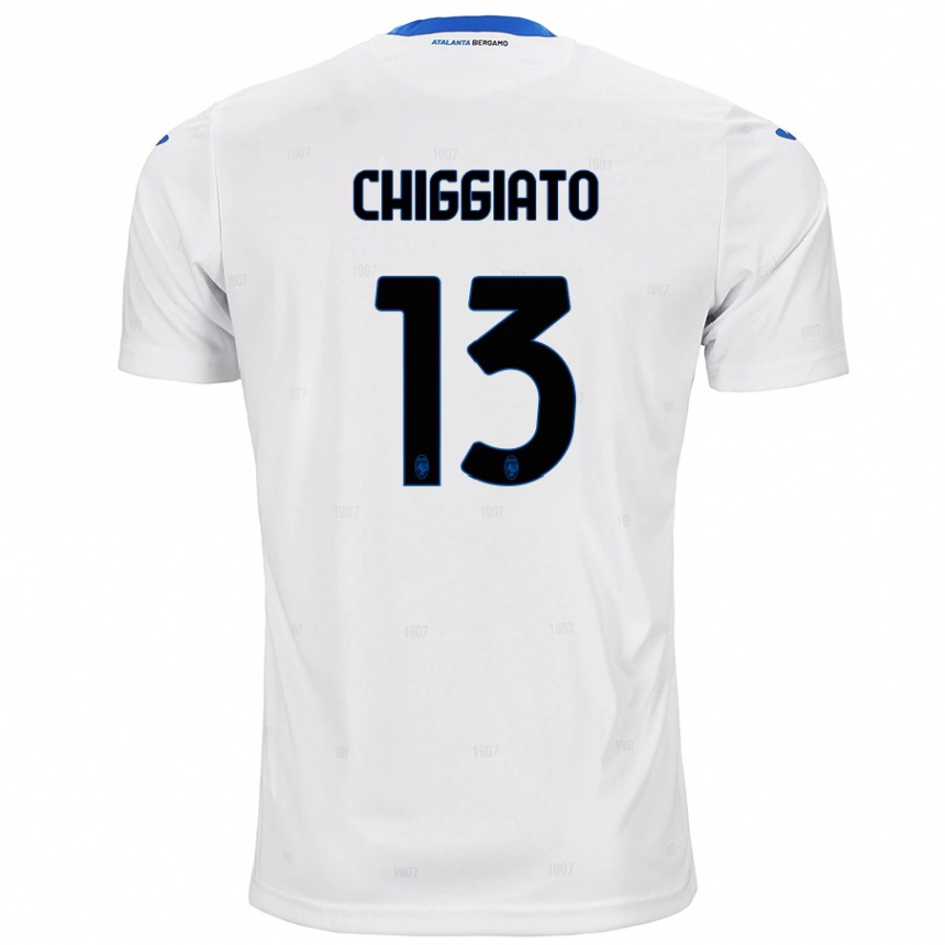 Mujer Fútbol Camiseta Gabriele Chiggiato #13 Blanco 2ª Equipación 2024/25 Perú