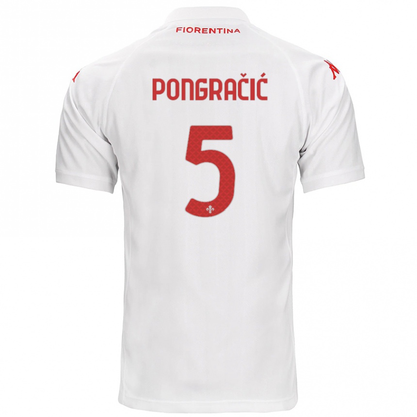 Mujer Fútbol Camiseta Marin Pongračić #5 Blanco 2ª Equipación 2024/25 Perú