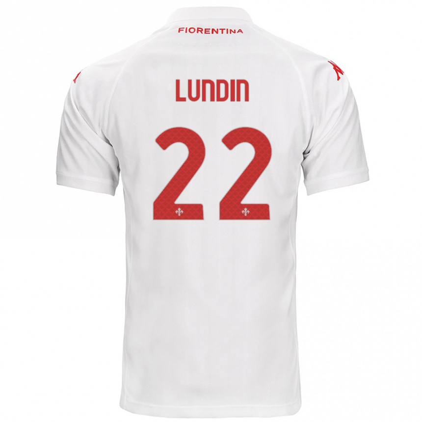 Mujer Fútbol Camiseta Karin Lundin #22 Blanco 2ª Equipación 2024/25 Perú