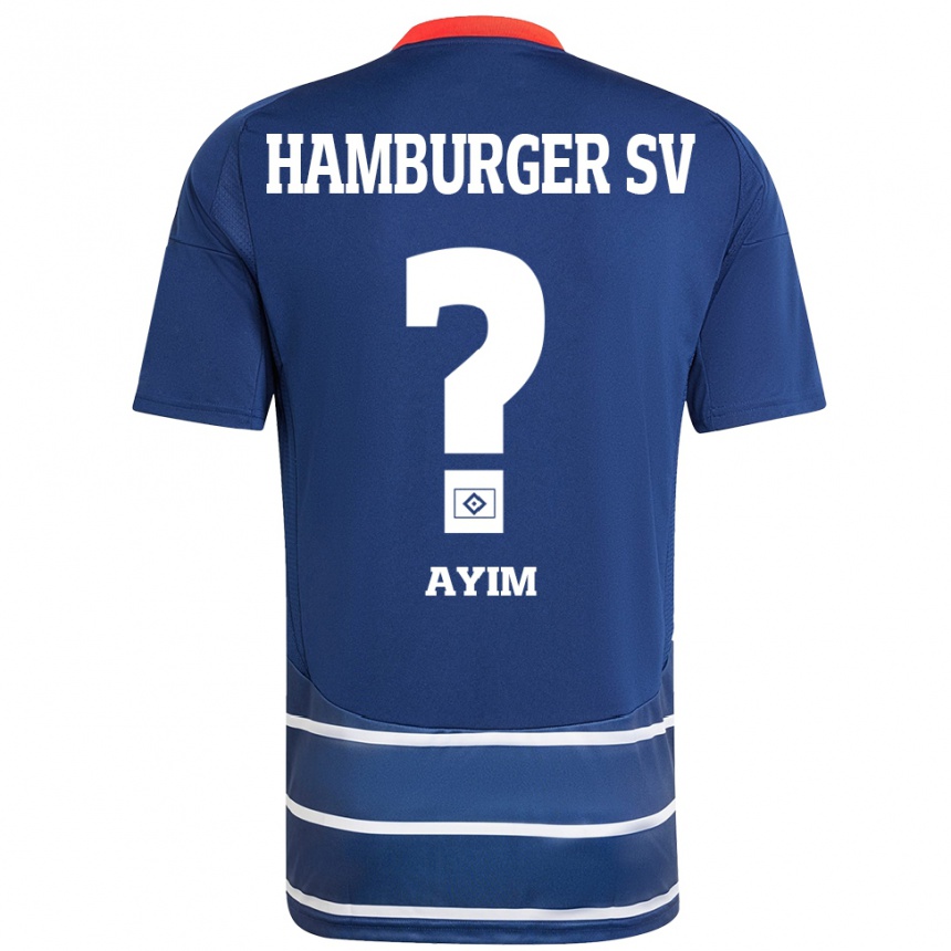 Mujer Fútbol Camiseta Andi Ayim #0 Azul Oscuro 2ª Equipación 2024/25 Perú