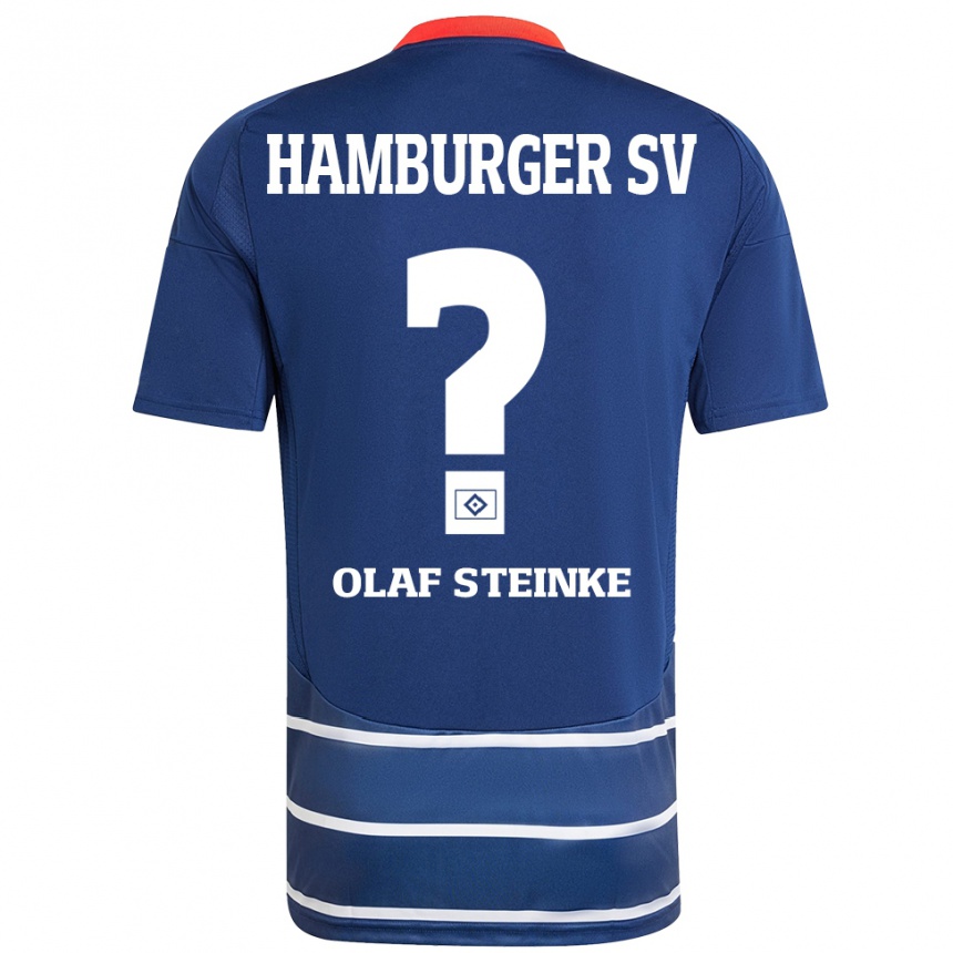 Mujer Fútbol Camiseta Eric Olaf Steinke #0 Azul Oscuro 2ª Equipación 2024/25 Perú