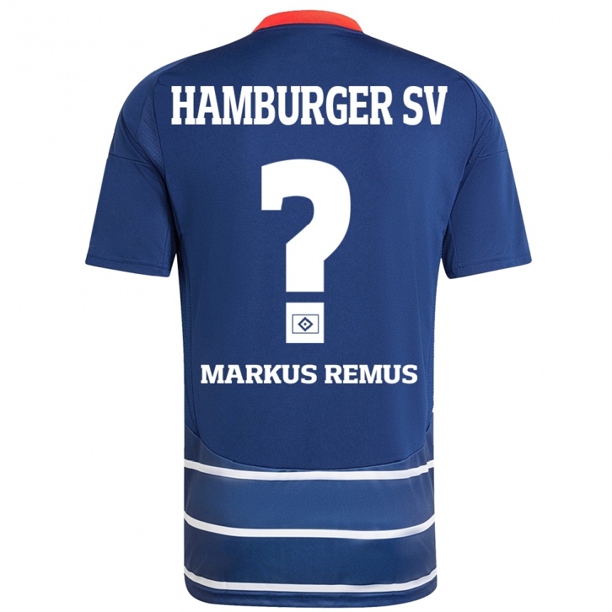 Mujer Fútbol Camiseta Markus Remus #0 Azul Oscuro 2ª Equipación 2024/25 Perú