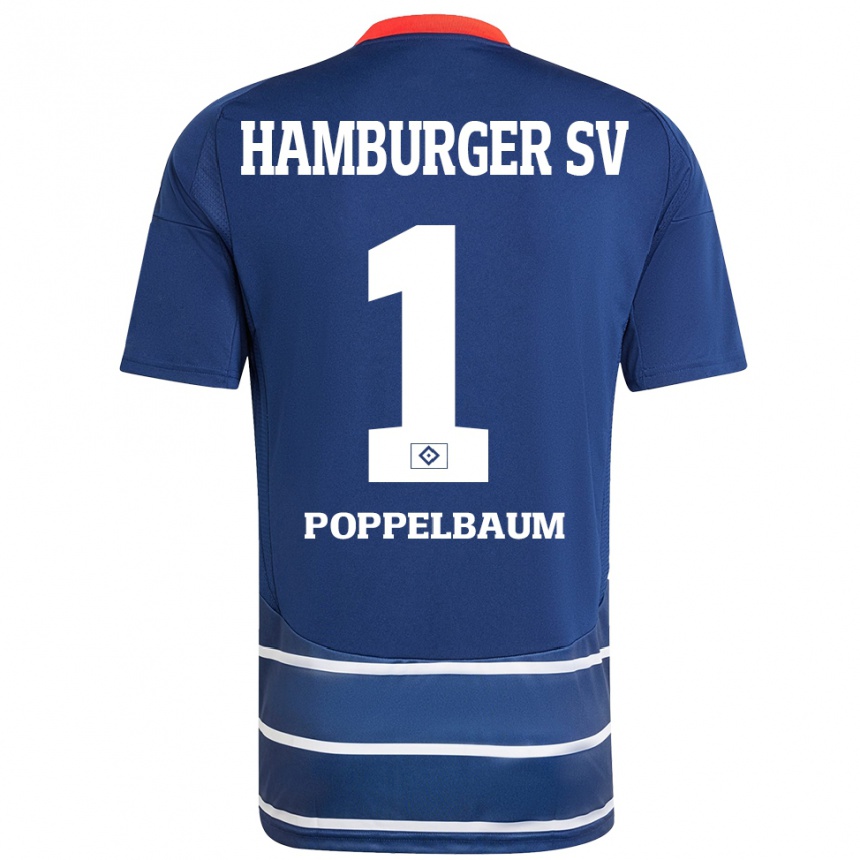 Mujer Fútbol Camiseta Colin Poppelbaum #1 Azul Oscuro 2ª Equipación 2024/25 Perú