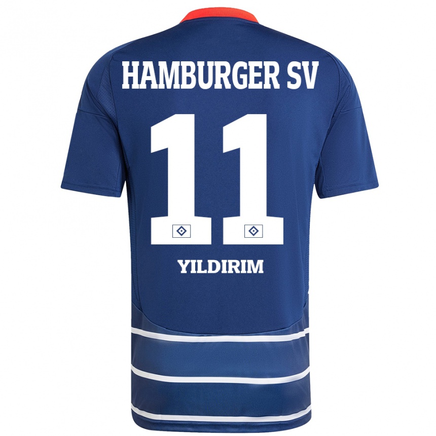 Mujer Fútbol Camiseta Mehmet Yildirim #11 Azul Oscuro 2ª Equipación 2024/25 Perú