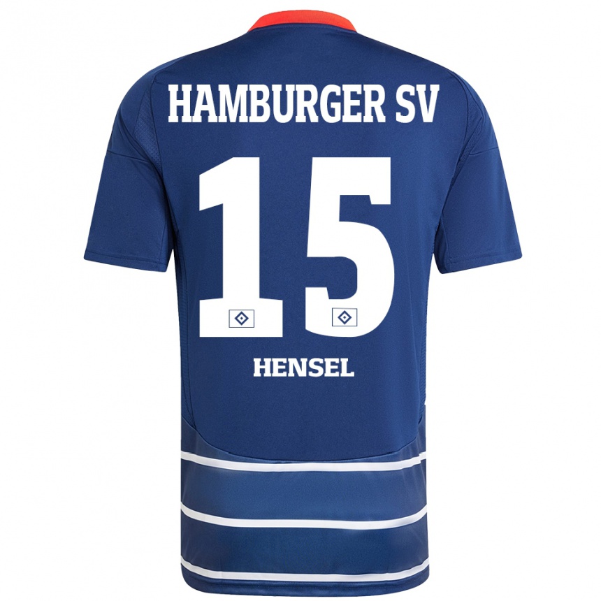 Mujer Fútbol Camiseta Janoah Hensel #15 Azul Oscuro 2ª Equipación 2024/25 Perú