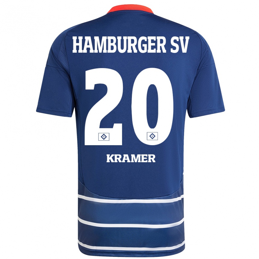 Mujer Fútbol Camiseta Timon Kramer #20 Azul Oscuro 2ª Equipación 2024/25 Perú