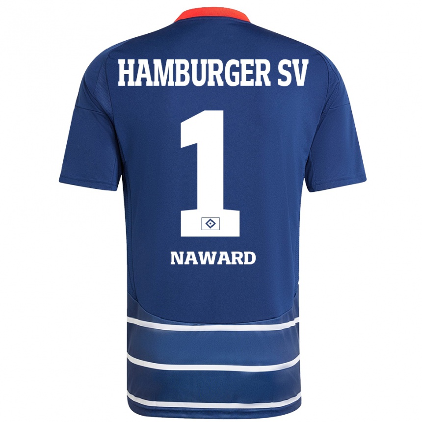 Mujer Fútbol Camiseta Lela Naward #1 Azul Oscuro 2ª Equipación 2024/25 Perú