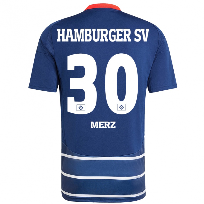 Mujer Fútbol Camiseta Selma Merz #30 Azul Oscuro 2ª Equipación 2024/25 Perú