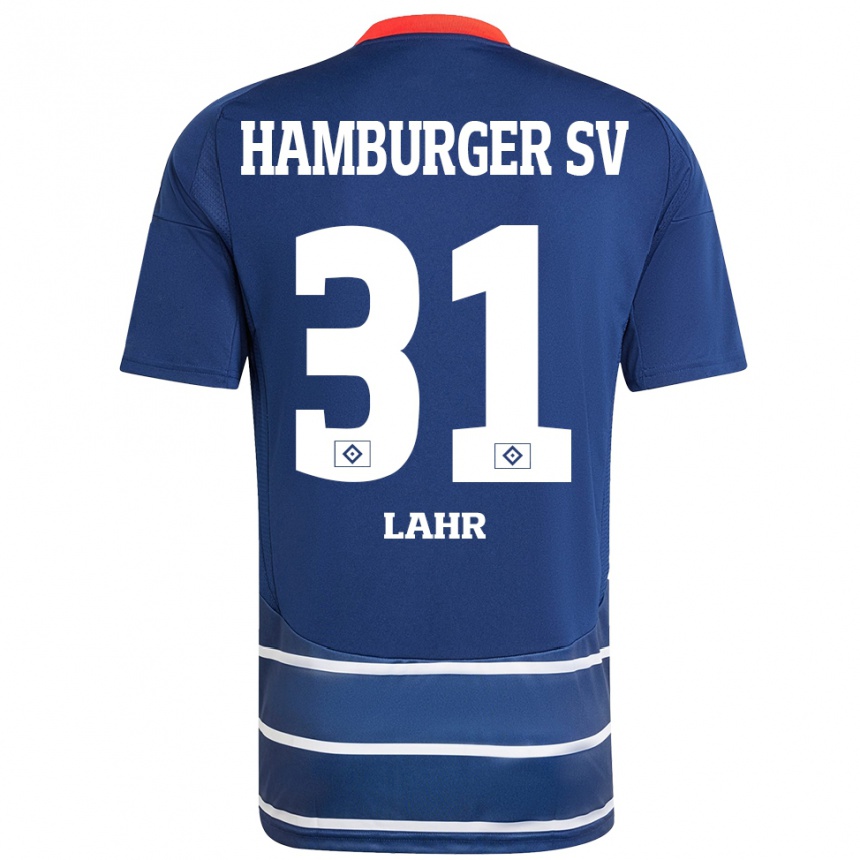 Mujer Fútbol Camiseta Jobina Lahr #31 Azul Oscuro 2ª Equipación 2024/25 Perú