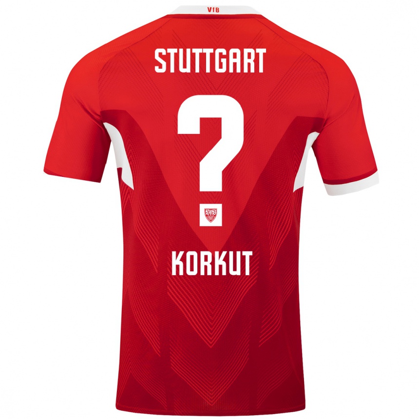 Mujer Fútbol Camiseta Efe Korkut #0 Rojo Blanco 2ª Equipación 2024/25 Perú