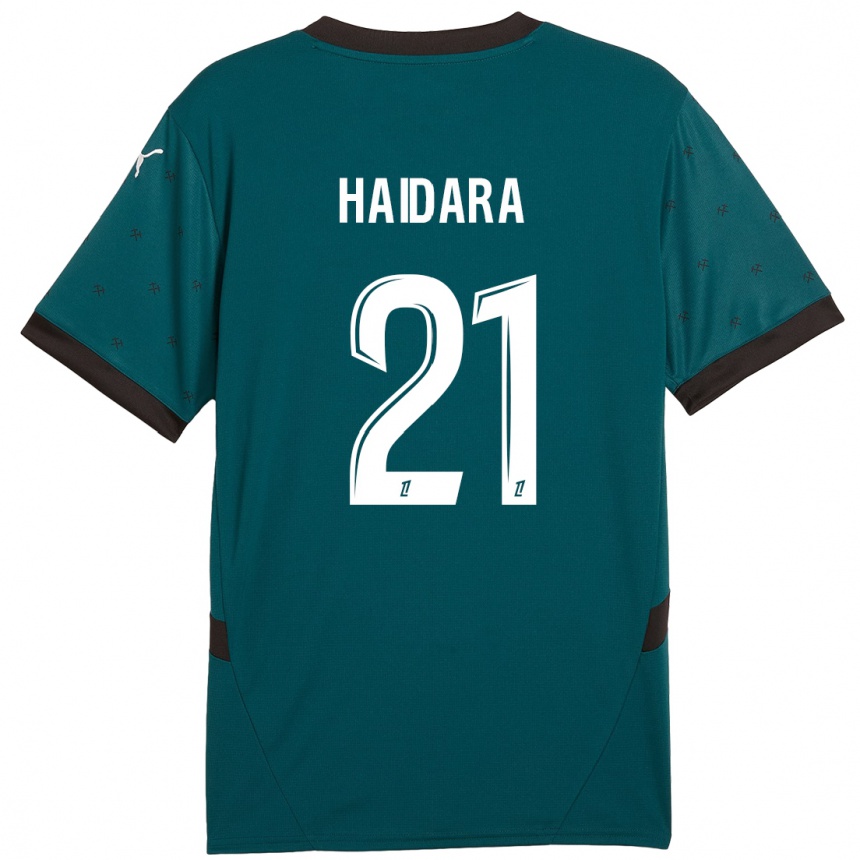 Mujer Fútbol Camiseta Massadio Haidara #21 Verde Oscuro 2ª Equipación 2024/25 Perú