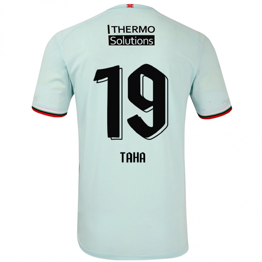 Mujer Fútbol Camiseta Younes Taha #19 Verde Claro 2ª Equipación 2024/25 Perú