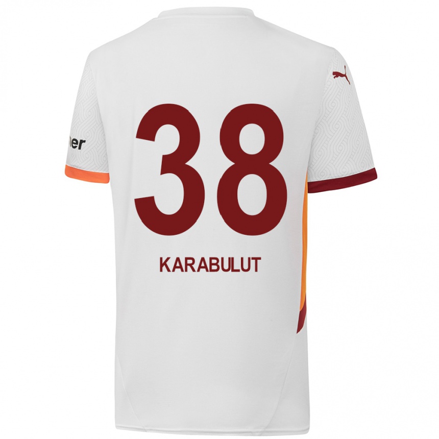 Mujer Fútbol Camiseta Arzu Karabulut #38 Blanco Amarillo Rojo 2ª Equipación 2024/25 Perú