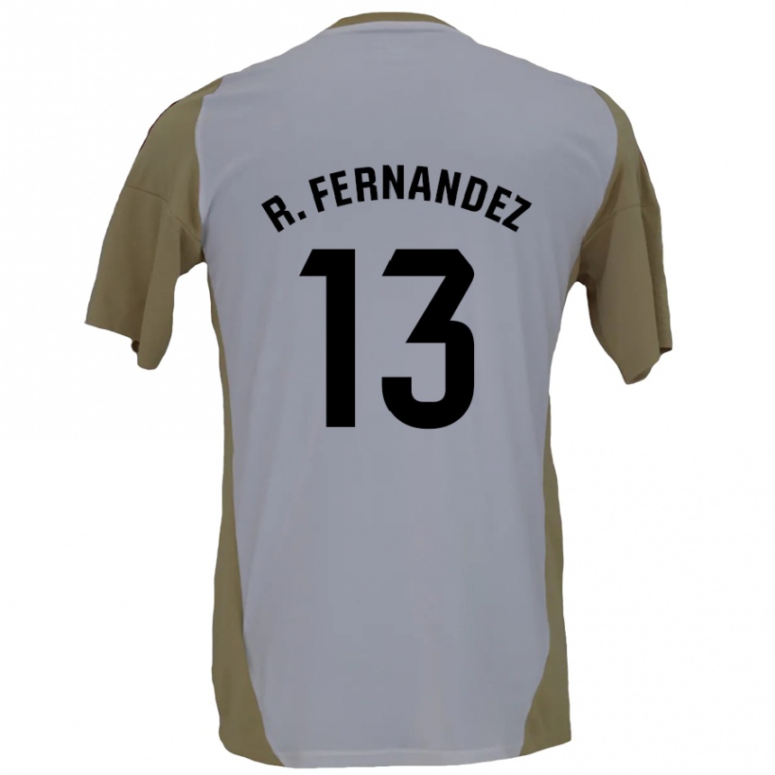 Mujer Fútbol Camiseta Raúl Fernández #13 Marrón Blanco 2ª Equipación 2024/25 Perú