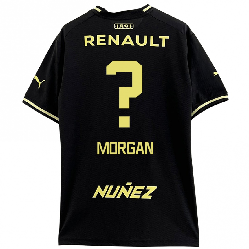 Mujer Fútbol Camiseta Kevin Morgan #0 Negro Amarillo 2ª Equipación 2024/25 Perú